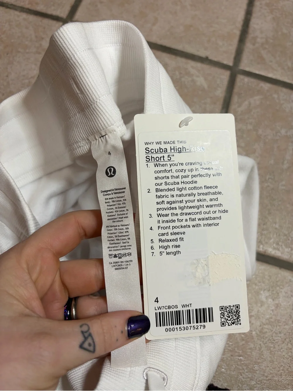 NWT Lululemon Scuba High-Rise Short 5